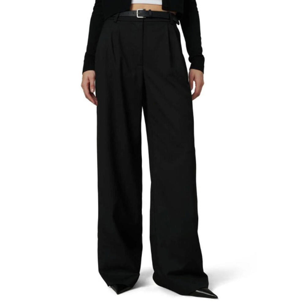 Joe’s Black Collection The Dani Pleated Black Wide Leg Pants Size 6 $228 MSRP